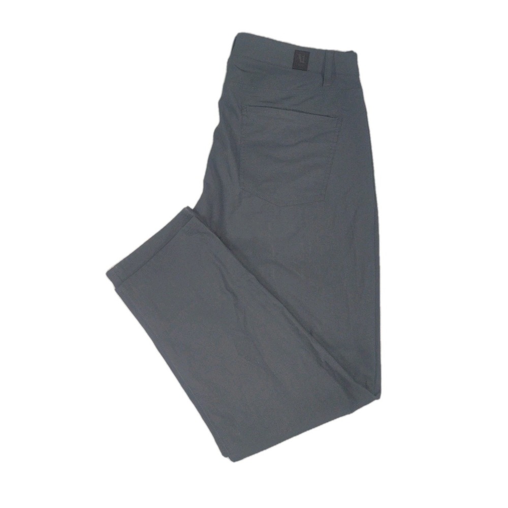 Vuori Pants Men Size 36X29 GrayHigh Rise Straight Leg Athleisure Stretch - Picture 6 of 12